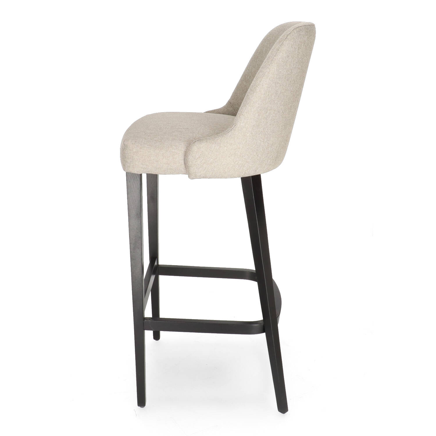 XTON DORIS  Grey Scandinavian Upholstered indoor bar stool